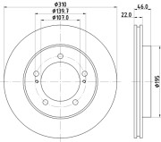 MDC1301 Brzdový kotouč MINTEX