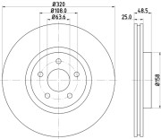 MDC1800C Brzdový kotouč MINTEX