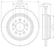 MDC1995 Brzdový kotouč MINTEX