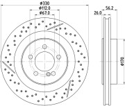 MDC2963C Brzdový kotouč MINTEX