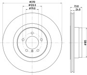 MDC2558 Brzdový kotouč MINTEX