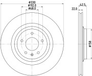 MDC2318 Brzdový kotouč MINTEX