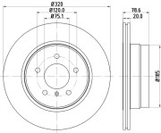 MDC2186 Brzdový kotouč MINTEX