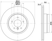 MDC2331 Brzdový kotouč MINTEX