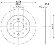 MDC1855 Brzdový kotouč MINTEX