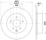 MDC1906 Brzdový kotouč MINTEX