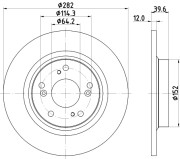 MDC1877 Brzdový kotouč MINTEX