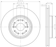 MDC1882 Brzdový kotouč MINTEX