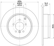 MDC1888 Brzdový kotouč MINTEX