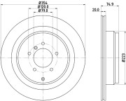 MDC1901 Brzdový kotouč MINTEX