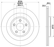 MDC1937C Brzdový kotouč MINTEX