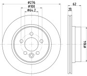 MDC1683 Brzdový kotouč MINTEX