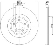 MDC2111C Brzdový kotouč MINTEX