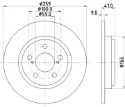 MDC2171 Brzdový kotouč MINTEX