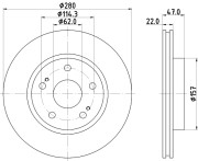 MDC2179 Brzdový kotouč MINTEX