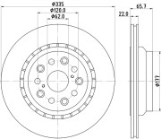 MDC2271L Brzdový kotouč MINTEX