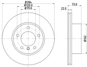 MDC2350 Brzdový kotouč MINTEX