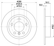 MDC2712 Brzdový kotouč MINTEX