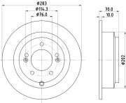 MDC2402 Brzdový kotouč MINTEX