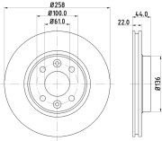 MDC2525 Brzdový kotouč MINTEX