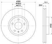 MDC2662 Brzdový kotouč MINTEX