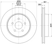 MDC2627 Brzdový kotouč MINTEX