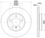 MDC2706 Brzdový kotouč MINTEX