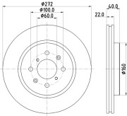 MDC2713 Brzdový kotouč MINTEX