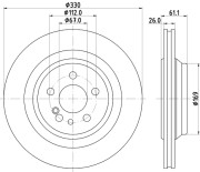 MDC2717 Brzdový kotouč MINTEX