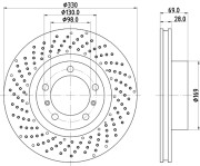 MDC2730L Brzdový kotouč MINTEX