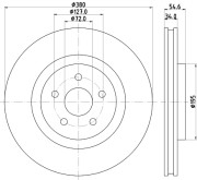 MDC2737 Brzdový kotouč MINTEX