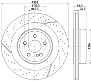 MDC2827C Brzdový kotouč MINTEX