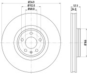 MDC2785C Brzdový kotouč MINTEX