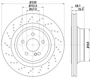 MDC2786 Brzdový kotouč MINTEX