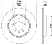 MDC2787C Brzdový kotouč MINTEX