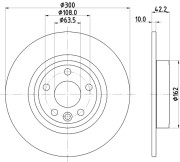 MDC2822C Brzdový kotouč MINTEX