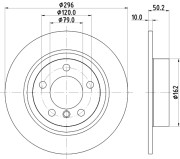 MDC2824C Brzdový kotouč MINTEX