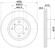 MDC2831C Brzdový kotouč MINTEX