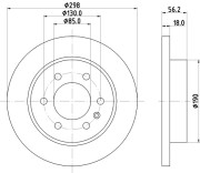 MDC2850C Brzdový kotouč MINTEX