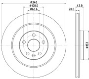 MDC2871C Brzdový kotouč MINTEX