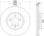 MDC2903C Brzdový kotouč MINTEX