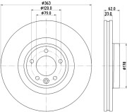 MDC2937C Brzdový kotouč MINTEX