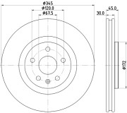 MDC2922C Brzdový kotouč MINTEX