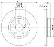 MDC2931C Brzdový kotouč MINTEX