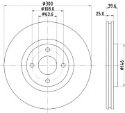 MDC2932C Brzdový kotouč MINTEX