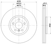 MDC2953C Brzdový kotouč MINTEX