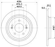 MDC2944C Brzdový kotouč MINTEX