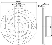 MDC2950C Brzdový kotouč MINTEX