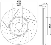 MDC2951C Brzdový kotouč MINTEX