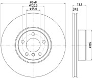 MDC2960RC Brzdový kotouč MINTEX